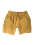 Boys organic shorts in Yellow