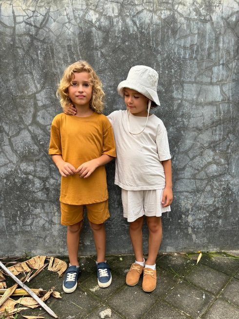 Cotton t-shirt in Brown