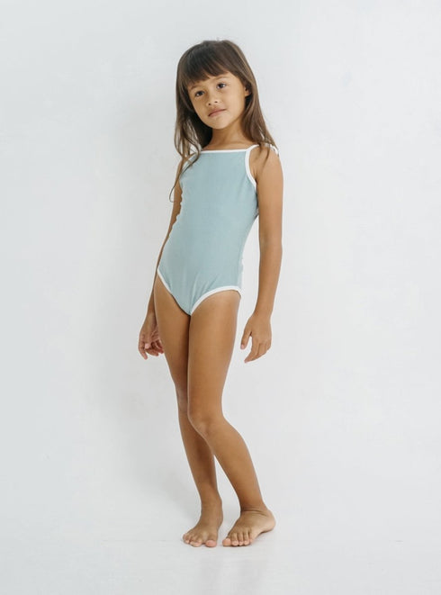 One-piece swimsuit in Light Blue
